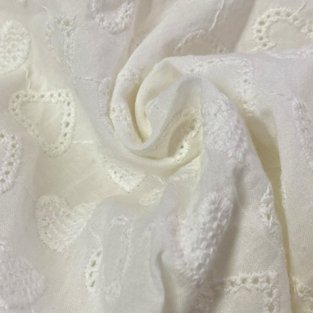LPA Back Cutout Wrap Dress in White Embroidered Heart - Picture 3 of 11